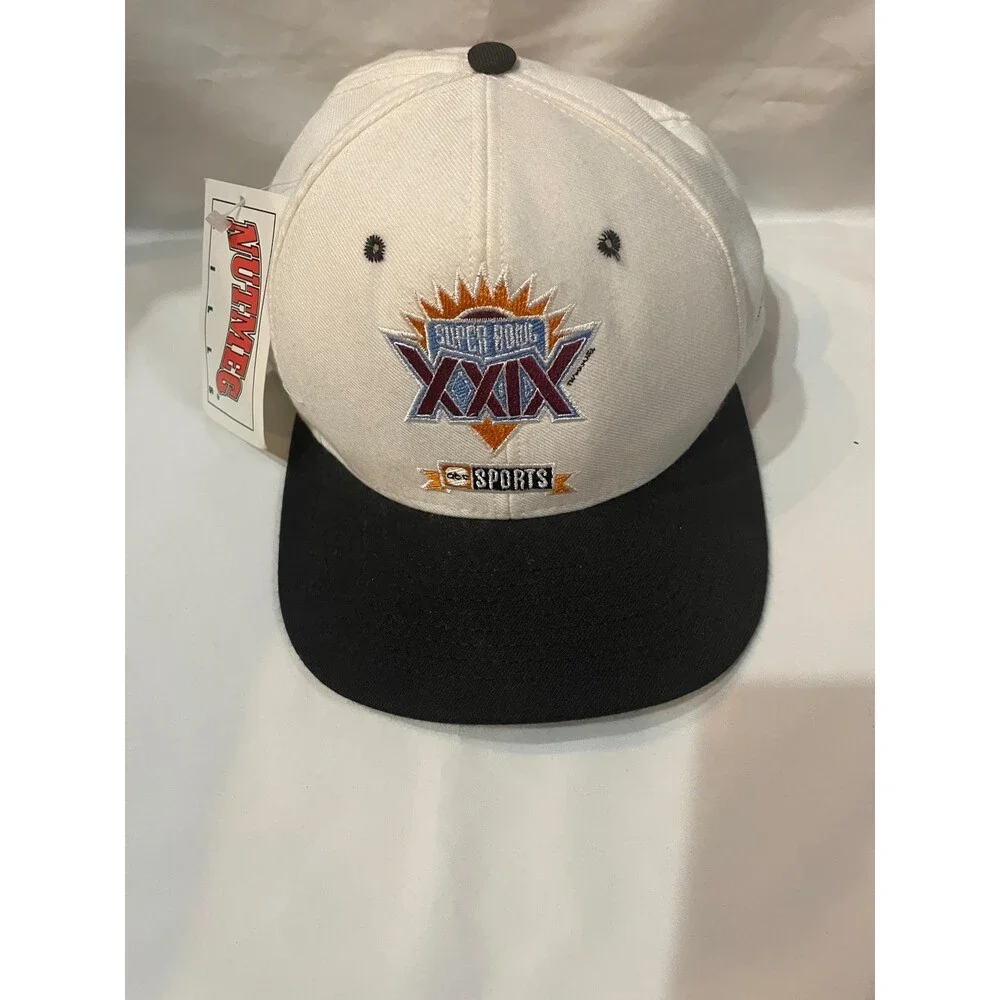 Nutmeg ABC Sports1995 Vintage Super Bowl Ball Cap Snap Back with Tags 1/29/1995
